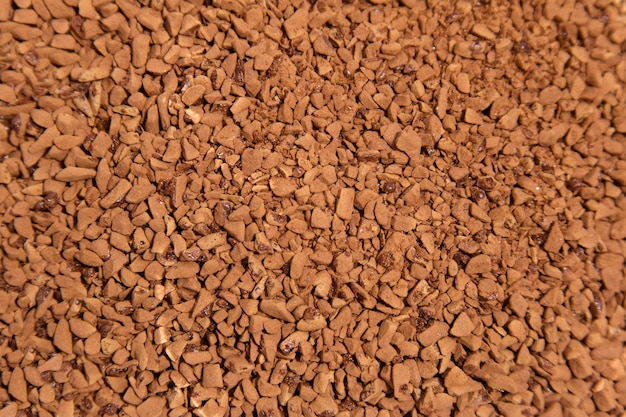 Soluble coffee grain texture