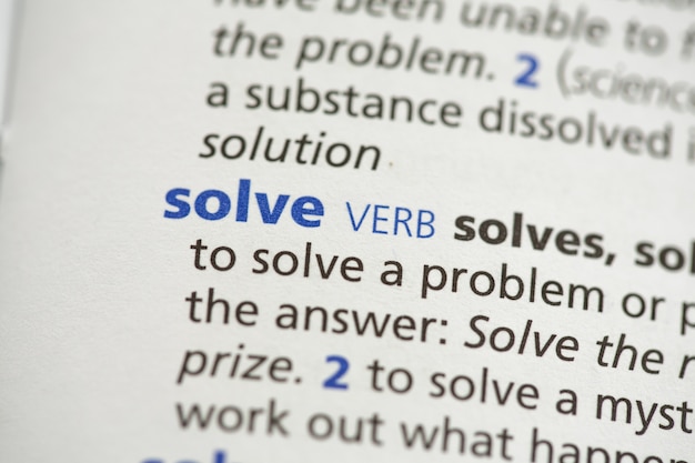 Solve definition