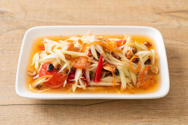 Som Tum - Spicy papaya salad  - Thai food style