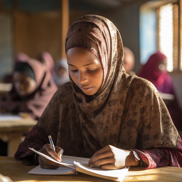 Somali Woman Learning Something