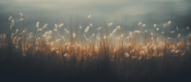 Sombere weide Somber landschap Generatieve AI