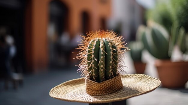 Sombrero en Cactus gegenereerd door AI