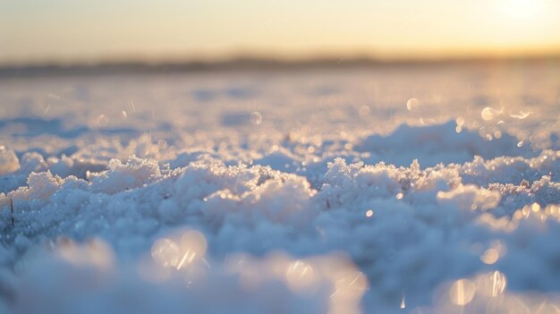 Photo in some areas the salt crystals have formed a thick layer almost as soft as snow covering the ground