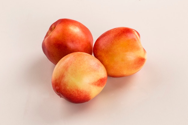 Some peaches. Fresh fruits