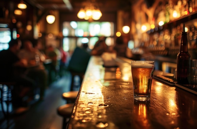 Foto alcune persone con delle birre in un bar