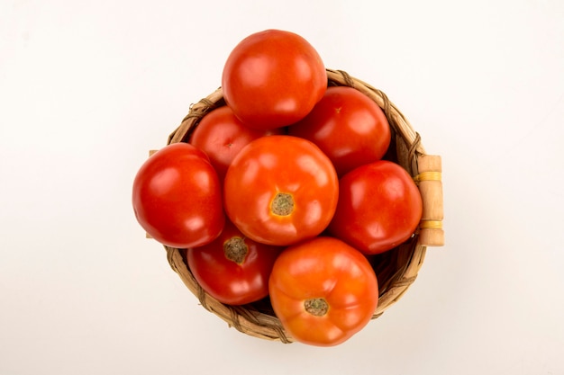 Some tomatoes. Fresh vegetable.