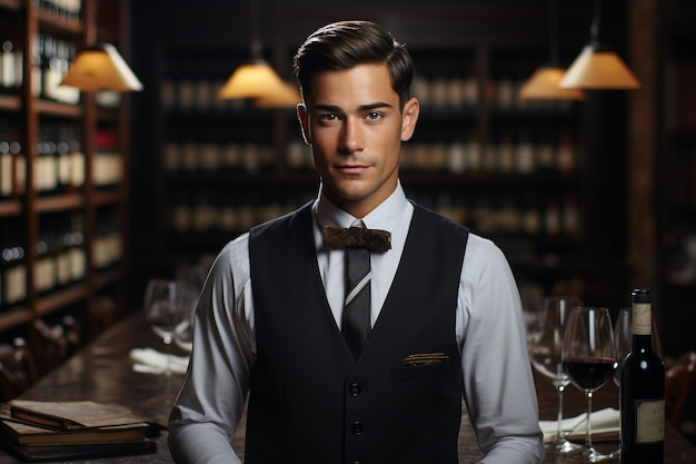 Sommelier Recommending Exquisite Selections