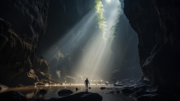 Photo son doong cave the largest cave in the world