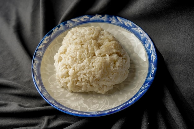 Songkolo on a plate.