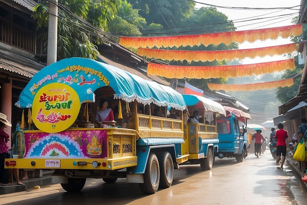 Songkran Banner Thailands Waterfestival