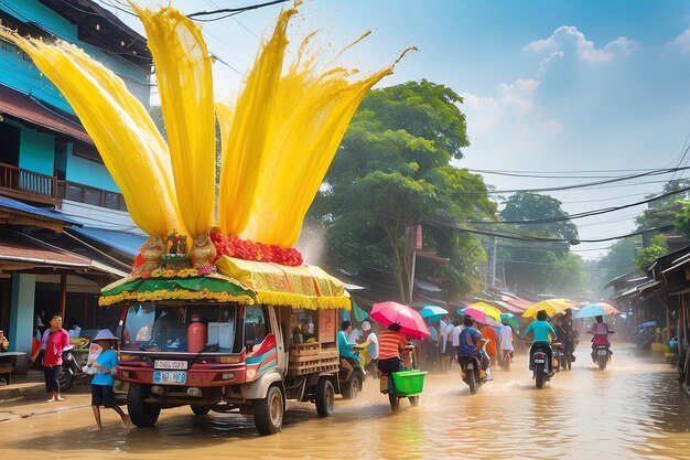 Songkran Banner Thailands Waterfestival