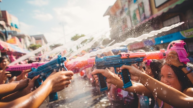 Foto songkran festival in thailand