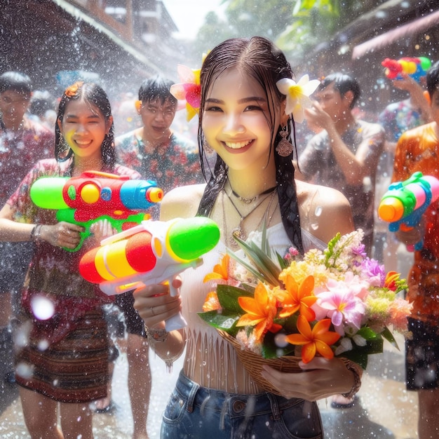 Photo songkran festival thailand