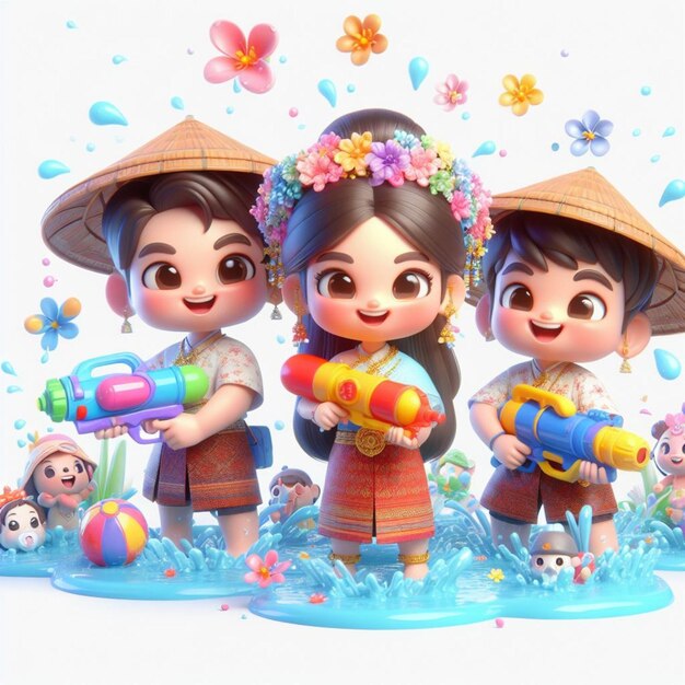 Photo songkran thailand water festival