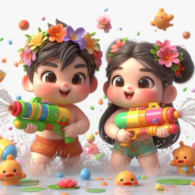 Photo songkran thailand water festival