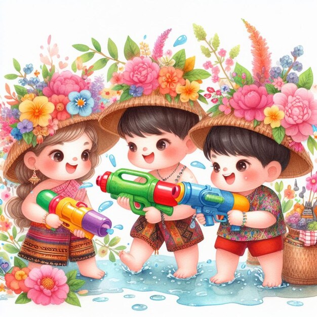 Photo songkran thailand water festival