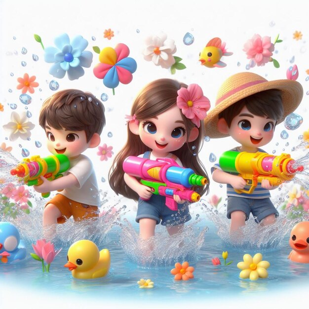 Photo songkran thailand water festival