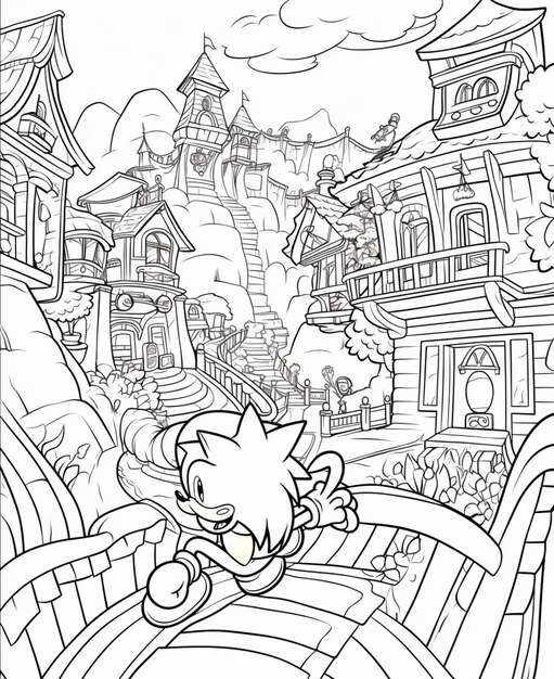 Sonic The Hedgehog Coloring Pages - Free Printable Coloring Pages for Kids