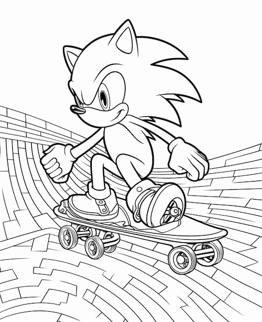 Sonic The Hedgehog Coloring Pages 