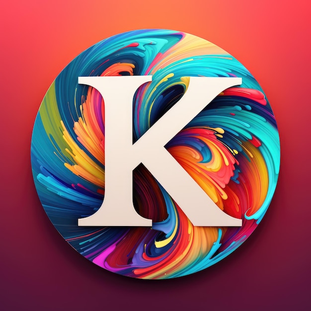 Foto sonic kaleidoscope boeiend 'kt' cirkelvormig logo met psychedelische kunst tiktok esthetiek en