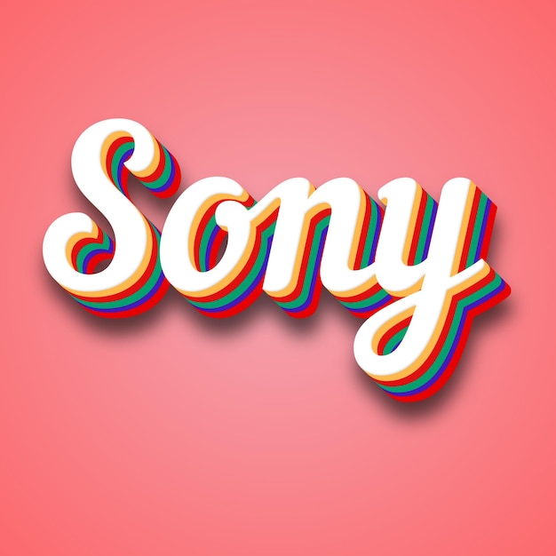 Foto sony text effect foto afbeelding cool