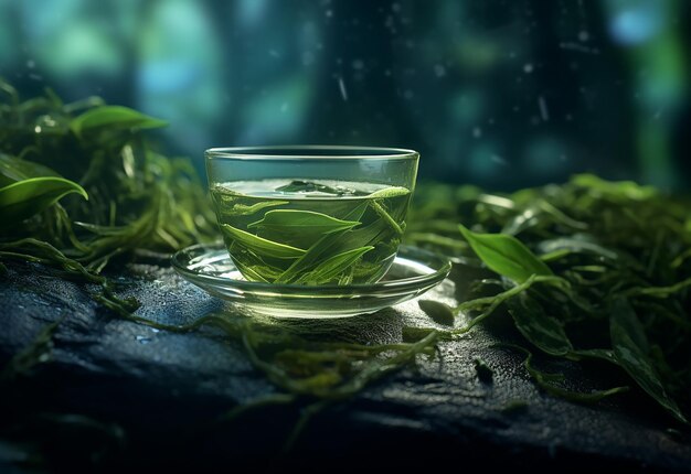 Soothing green tea elegance