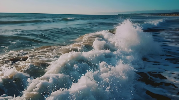 やかな海の波