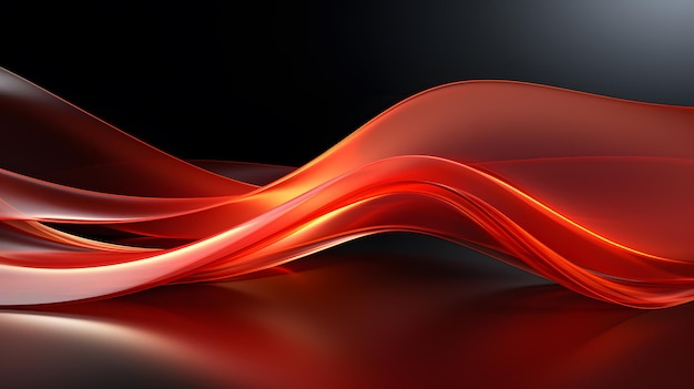 Soothing Red Waves Simple Light Effect