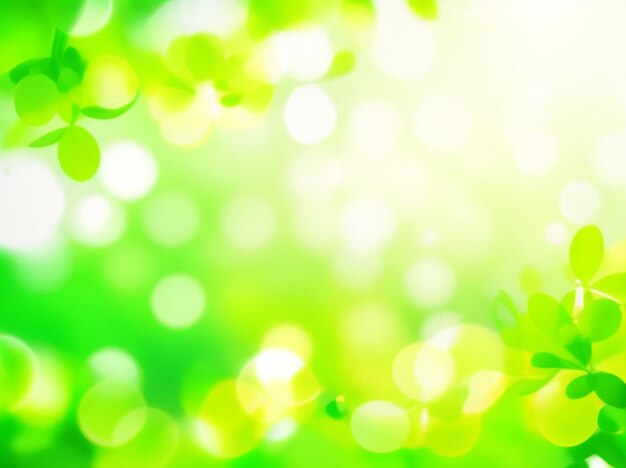 Soothing Serenity Abstract Circular Green Bokeh Background Verdant Tranquility