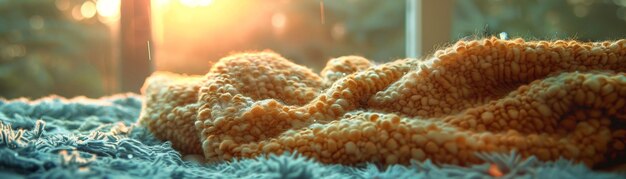 Успокаивающее тепло одеяло плюшевое аксамитовое объятие любимого мирная сцена сна Дождливая погода Фотография Заднее освещение