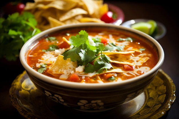 Sopa de Tortilla Mexicaanse Tortilla Soep