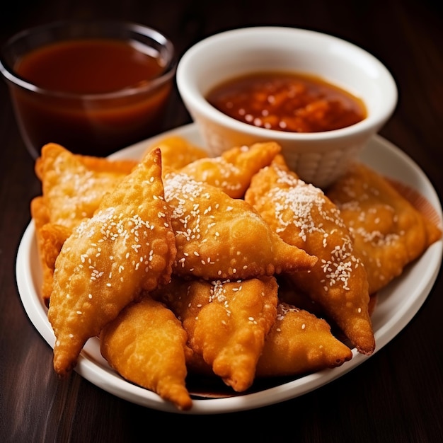 Sopaipillas - жареная выпечка на основе тыквы с соусом Pebre