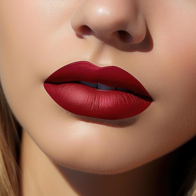 Sophisticated deep red lip stain for nights out