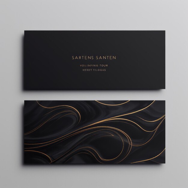 Photo sophisticated elegance the essence of minimalist cursive business cards