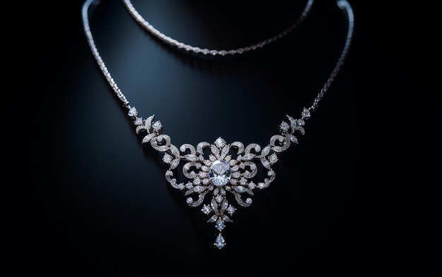 Sophisticated elegance luxurious diamond necklace decoration