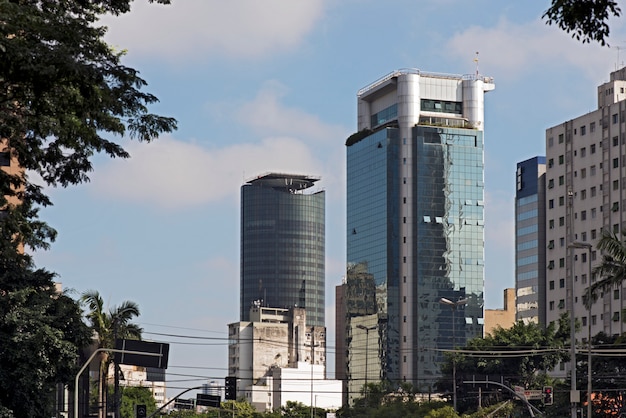 The sophisticated Faria Lima Avenue, in Sao Paulo