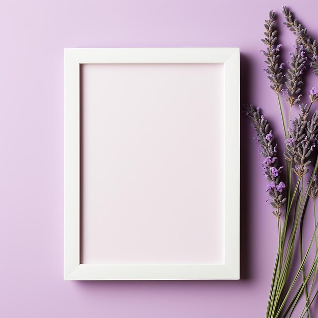 Sophisticated Lavender Modern Splash Frame with Elegance