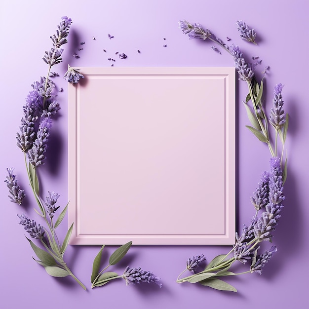 Sophisticated Lavender Modern Splash Frame with Elegance