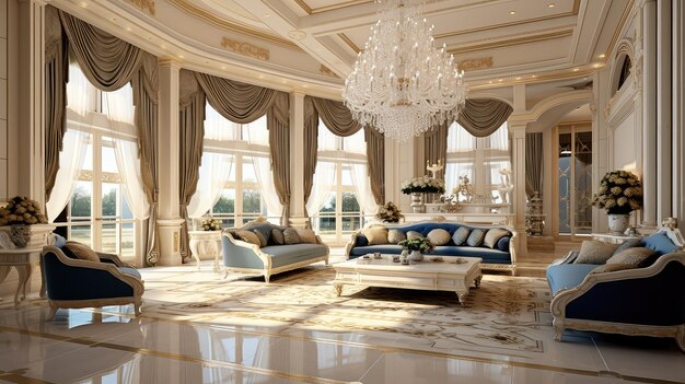 Sophisticated luxury interior room