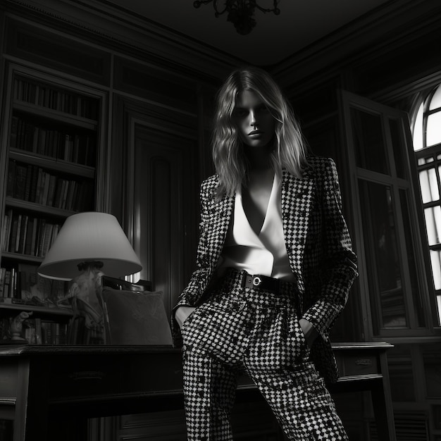 Photo sophisticated safari saint laurent's timeless springsummer 2024 collection in dazed and confused m