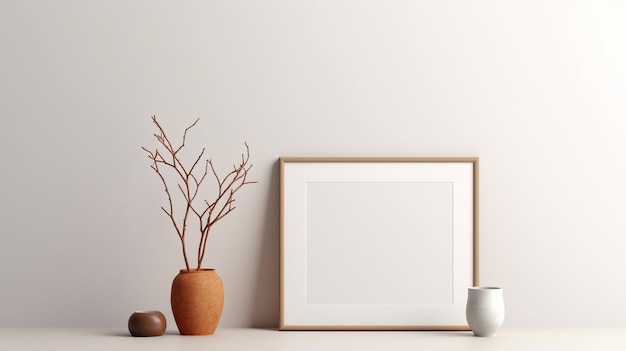 Sophisticated Simplicity minimalist frame mockup AI generated