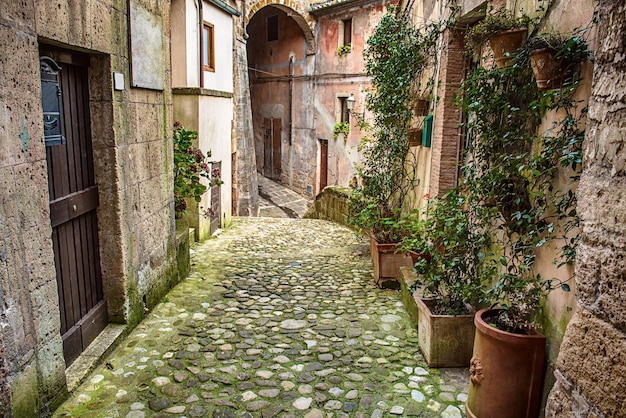 Sorano city street