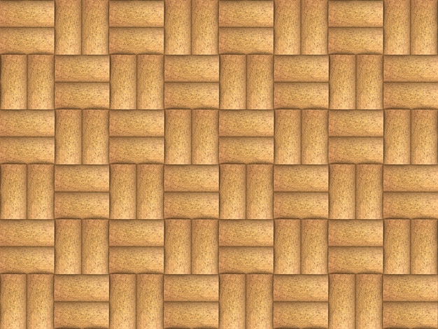 sorted brown wine corks pattern wall background.