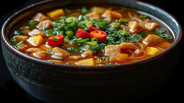 Photo soto food soup with meat and chicken