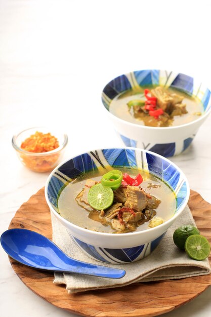 Soto Sapi or Soto Daging, is an Indonesian Special Soup. This Dish Made from Beef Broth with Meat Cutlet. Popular Menu for Idul Adha