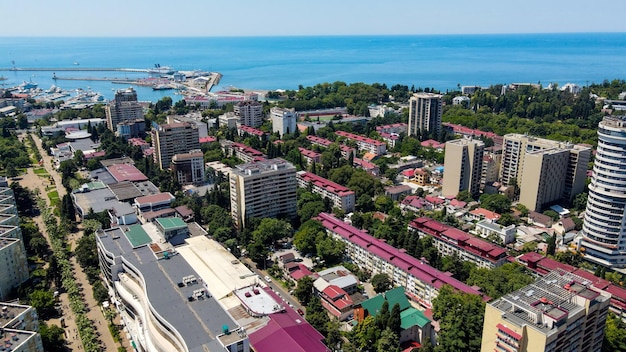 Sotsji luchtfoto panoramisch uitzicht Rusland