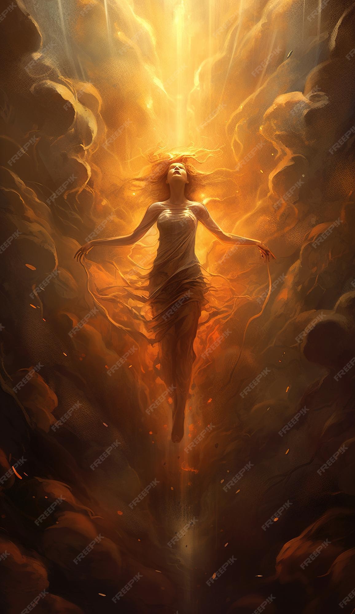 premium-ai-image-soul-leaving-earth