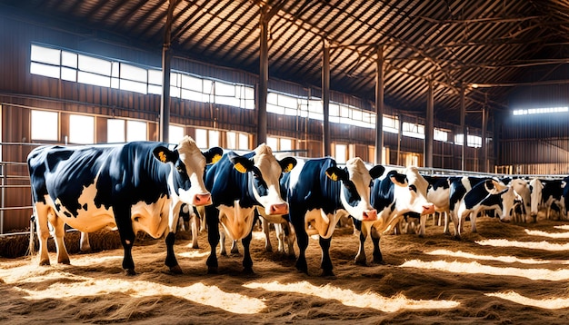 Photo sound dairy cows benefiting from grub remaining