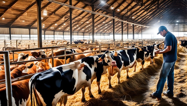 Photo sound dairy cows benefiting from grub remaining