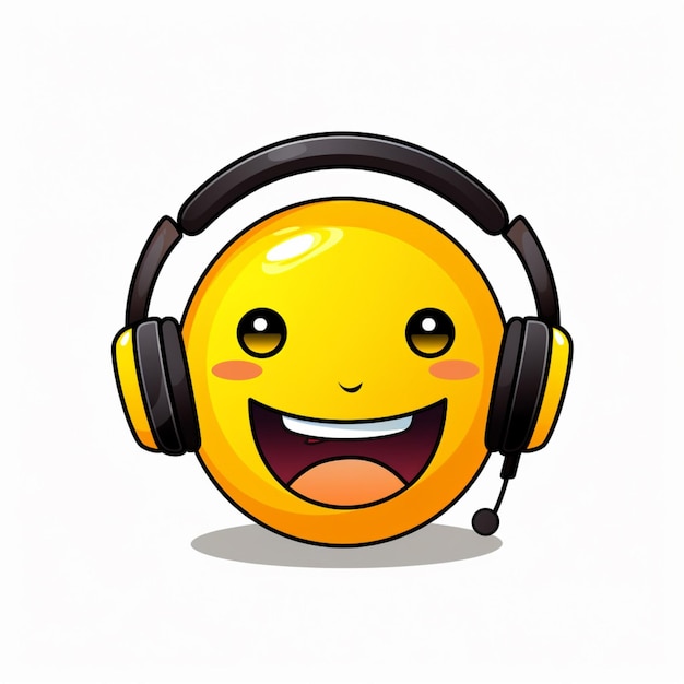 Sound Emojis 2d cartoon vector illustration on white backg